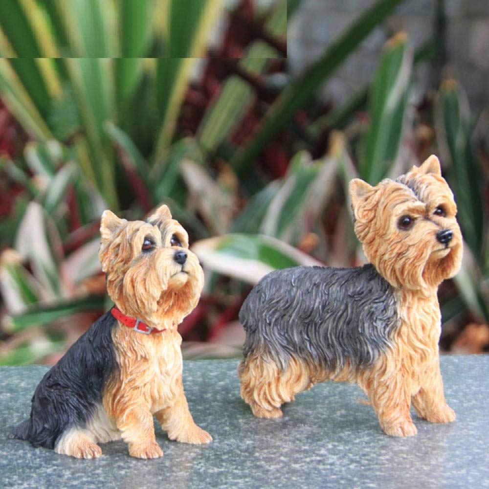 置物 reasons ZTIANEF Statues Sculptures Objets Décoratives Yorkshire Terrier